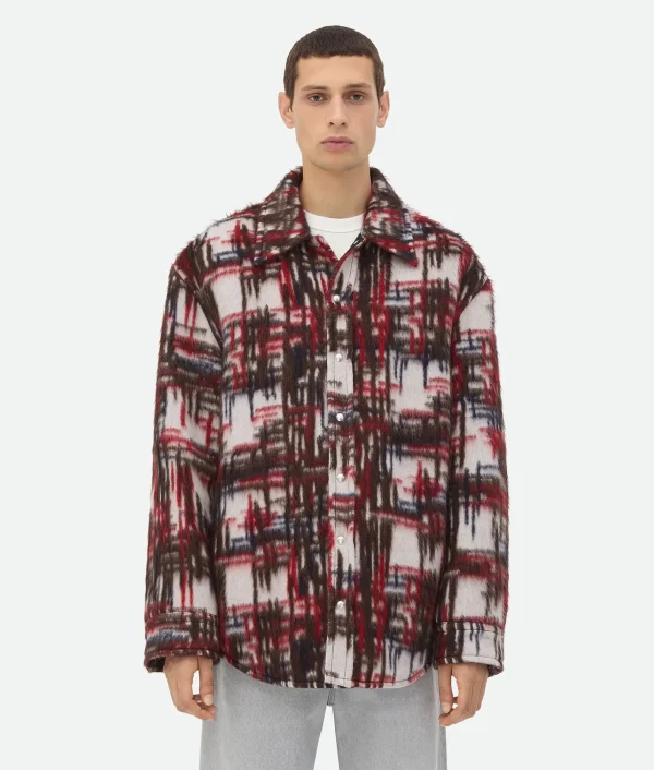 Bottega Veneta Alpaca Check Overshirt> Jackets