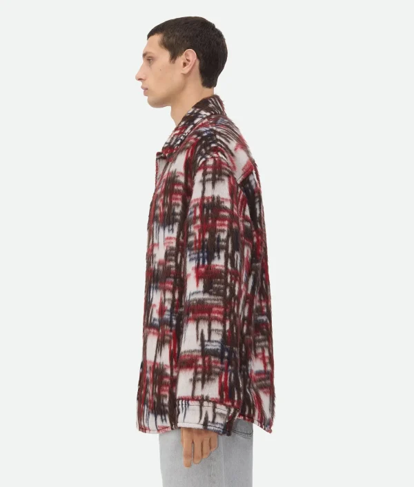 Bottega Veneta Alpaca Check Overshirt> Jackets