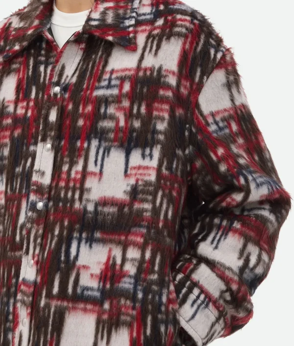 Bottega Veneta Alpaca Check Overshirt> Jackets
