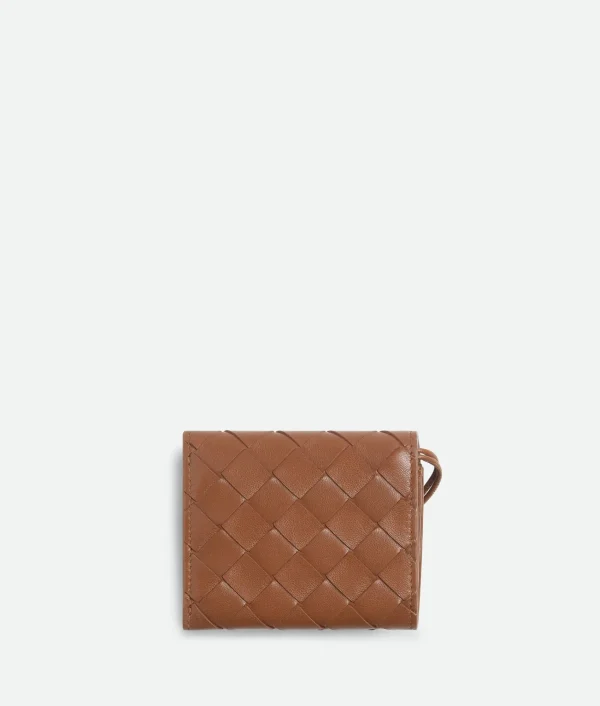 Bottega Veneta Andiamo Tri-Fold Zip Wallet>Women Small Wallets