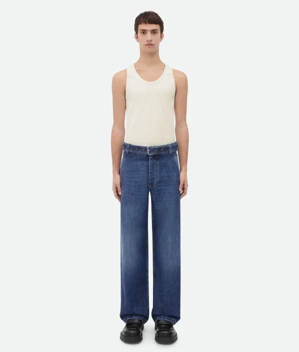 Bottega Veneta Belted Cargo Denim> Denim | Trousers And Shorts
