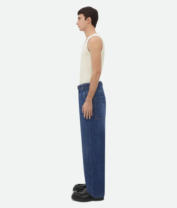Bottega Veneta Belted Cargo Denim> Denim | Trousers And Shorts