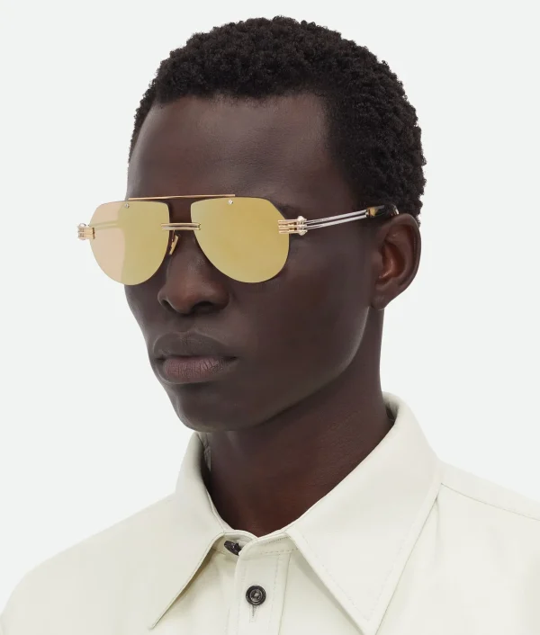Bottega Veneta Bolt Aviator Sunglasses>Women Sunglasses | Sunglasses