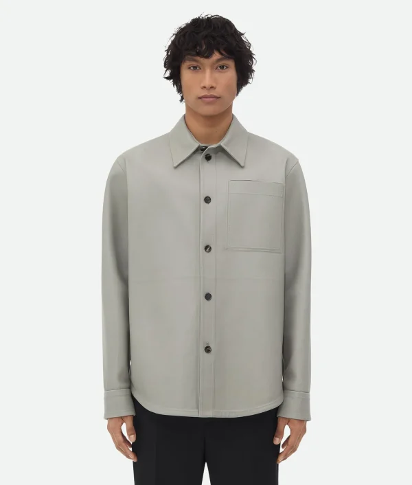 Bottega Veneta Bonded Leather Shirt> Shirts | Leather