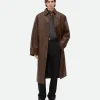 Bottega Veneta Bonded Leather Trench Coat> Leather | Coats