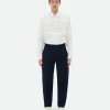 Bottega Veneta Bonded Wool And Cotton Tapered Pants> Trousers And Shorts