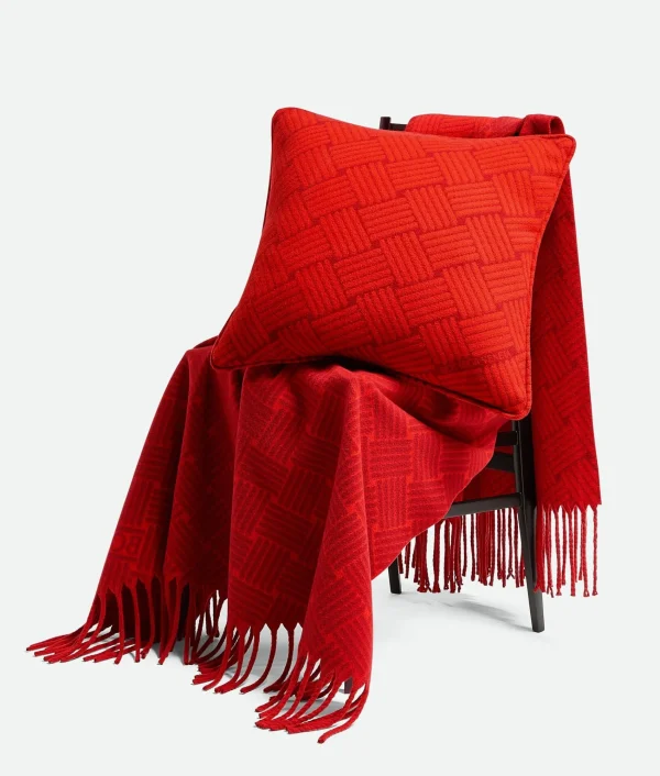 Bottega Veneta Cashmere Cushion With Intreccio Motif> Cushions