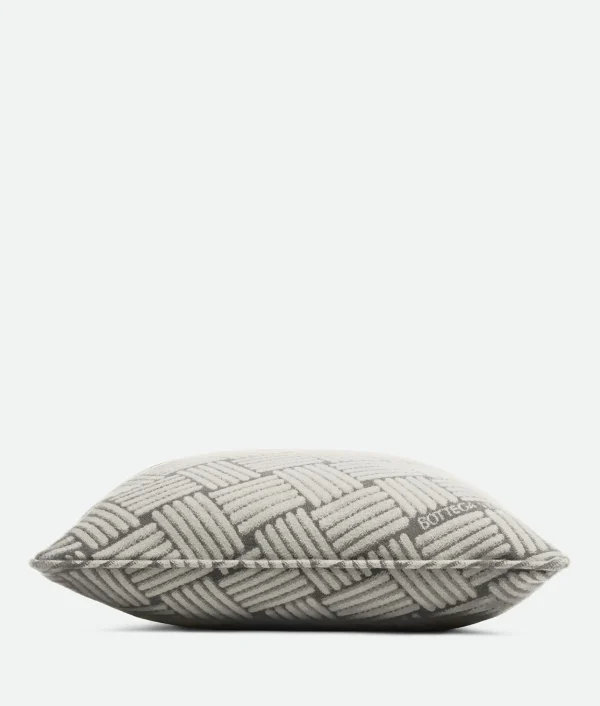 Bottega Veneta Cashmere Cushion With Intreccio Motif> Cushions