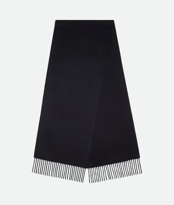 Bottega Veneta Cashmere Scarf With Leather Patch>Women Scarves And Ties | Scarves