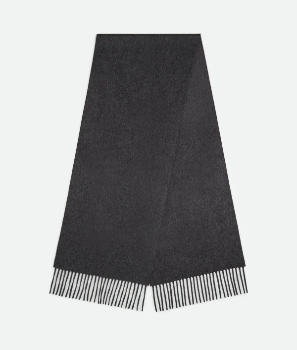 Bottega Veneta Cashmere Scarf With Leather Patch>Women Scarves And Ties | Scarves