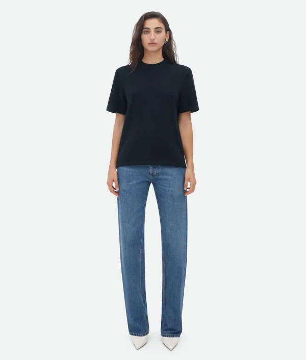 Bottega Veneta Cashmere T-Shirt>Women Tops And T-Shirts