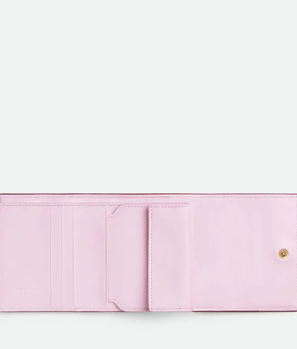 Bottega Veneta Cassette Tri-Fold Wallet With Origami Coin Purse>Women Small Wallets