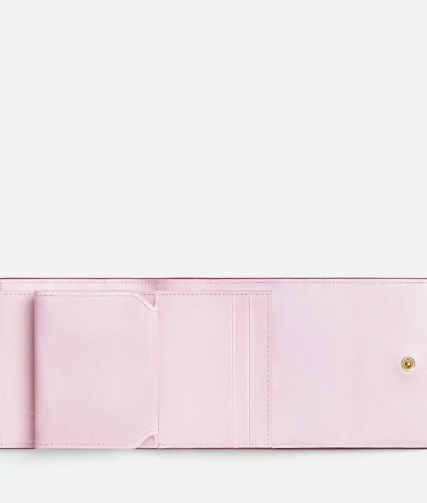 Bottega Veneta Cassette Tri-Fold Wallet With Origami Coin Purse>Women Small Wallets