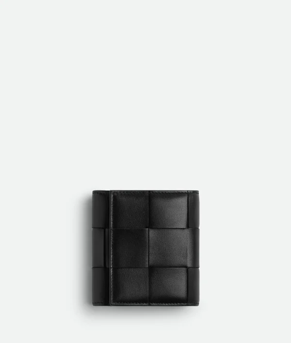 Bottega Veneta Cassette Tri-Fold With Origami Coin Purse>Women Small Wallets