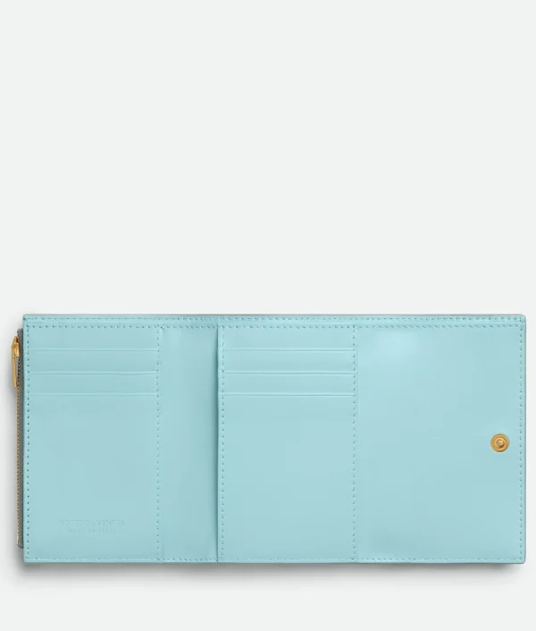 Bottega Veneta Cassette Tri-Fold Zip Wallet>Women Small Wallets