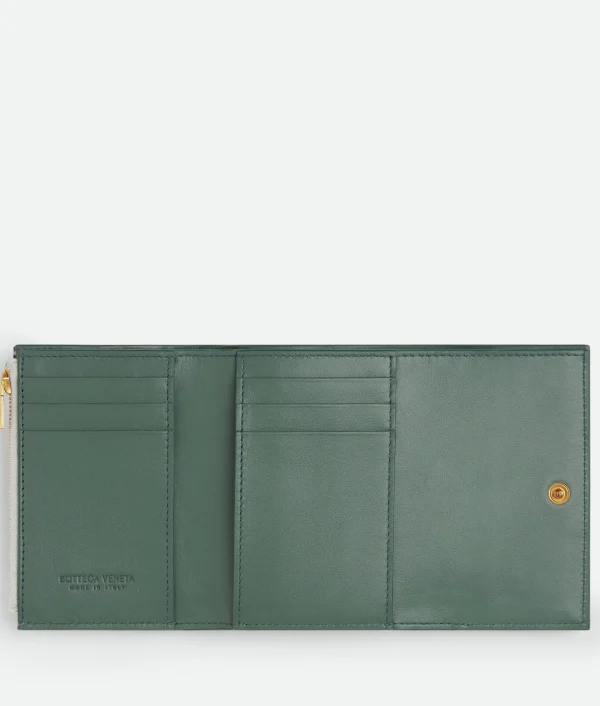 Bottega Veneta Cassette Tri-Fold Zip Wallet>Women Small Wallets