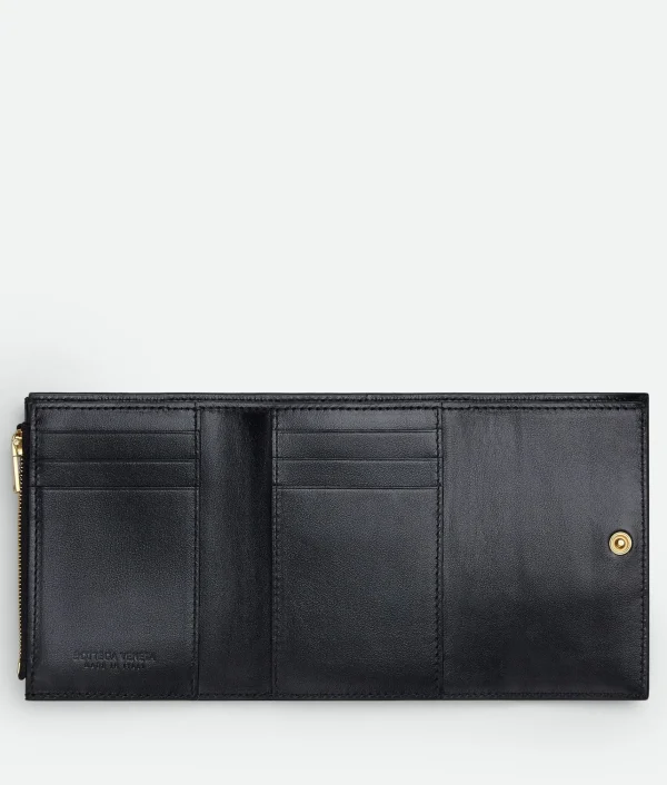 Bottega Veneta Cassette Tri-Fold Zip Wallet>Women Small Wallets