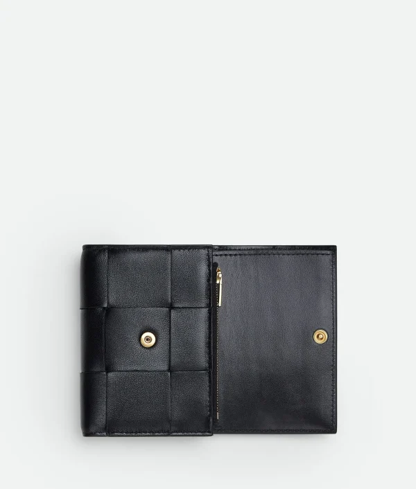 Bottega Veneta Cassette Tri-Fold Zip Wallet>Women Small Wallets