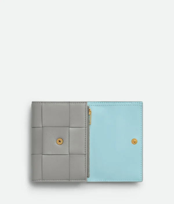 Bottega Veneta Cassette Tri-Fold Zip Wallet>Women Small Wallets
