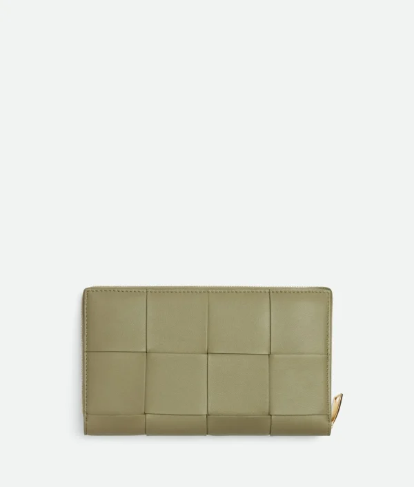 Bottega Veneta Cassette Zip Around Wallet>Women Long Wallets