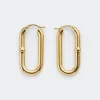 Bottega Veneta Chain Hoop Earrings>Women Earrings