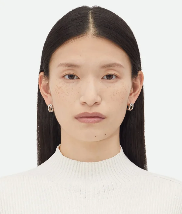Bottega Veneta Chain Hoop Earrings>Women Earrings | Earrings