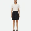 Bottega Veneta Checked Cotton Mouline Skirt>Women Skirts
