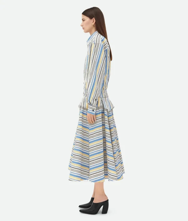 Bottega Veneta Checked Cotton Shirt>Women Shirts
