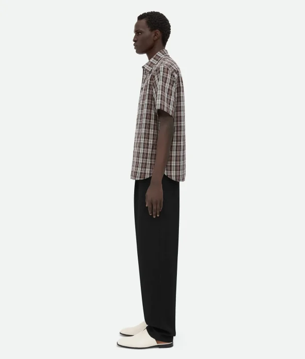 Bottega Veneta Checked Cotton Shirt> Shirts