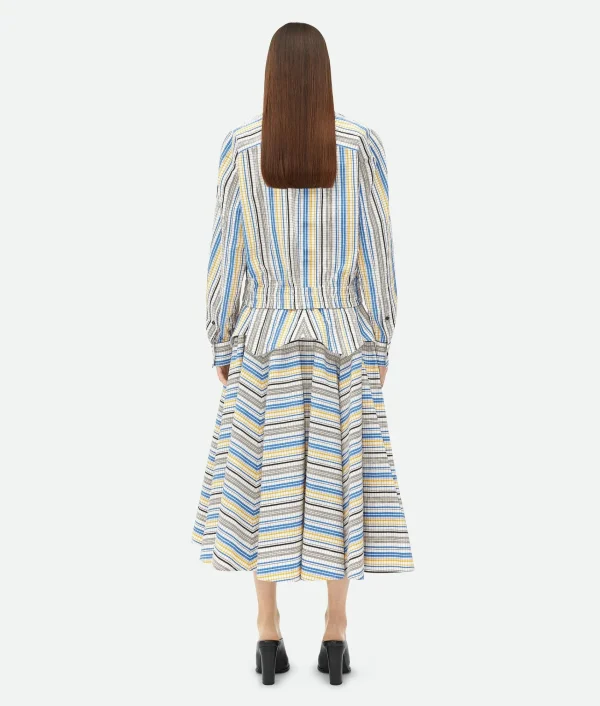 Bottega Veneta Checked Cotton Shirt>Women Shirts