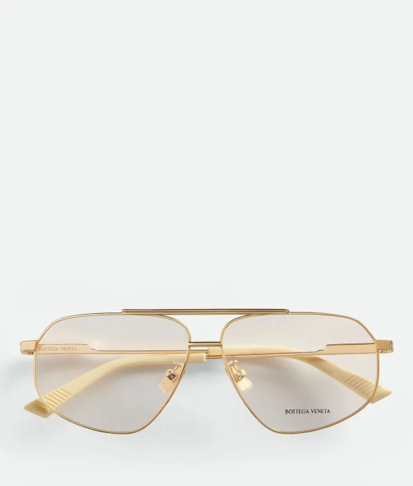 Bottega Veneta Classic Metal Aviator Eyeglasses>Women Opticals | Opticals