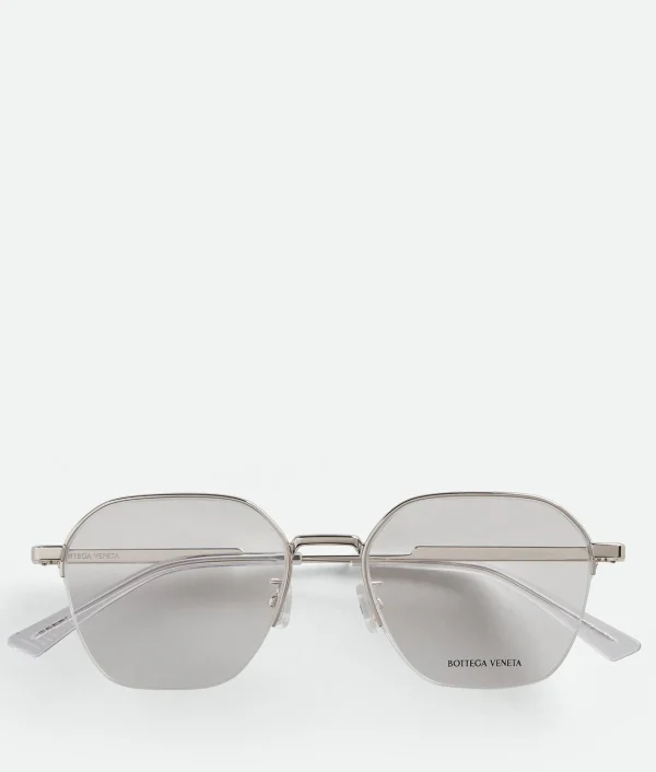 Bottega Veneta Classic Metal Semi Rimless Panthos Eyeglasses>Women Opticals | Opticals