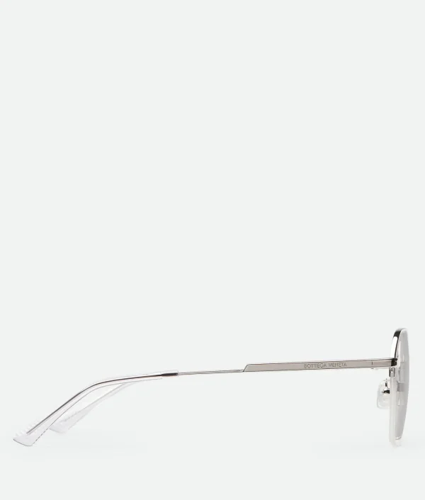 Bottega Veneta Classic Metal Semi Rimless Panthos Eyeglasses>Women Opticals | Opticals