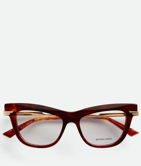 Bottega Veneta Classic Recycled Acetate Cat Eye Eyeglasses>Women Opticals