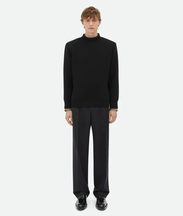 Bottega Veneta Classic Wool Tailored Jumper> Knitwear