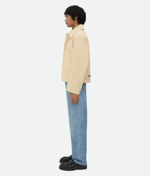 Bottega Veneta Coated Cotton Zip Blouson> Shirts