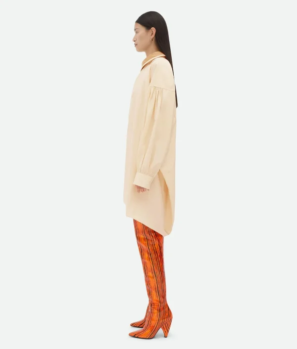 Bottega Veneta Compact Cotton Dress>Women Dresses