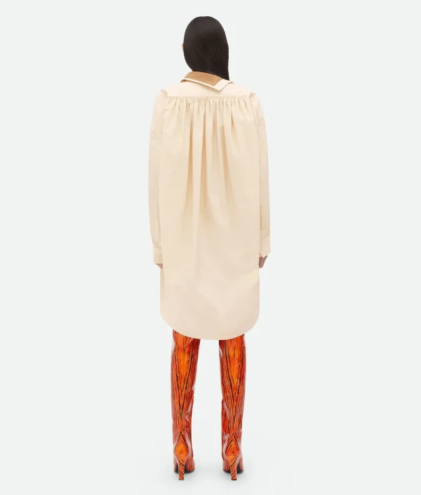 Bottega Veneta Compact Cotton Dress>Women Dresses