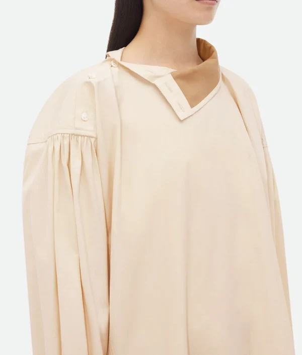 Bottega Veneta Compact Cotton Dress>Women Dresses