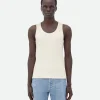 Bottega Veneta Compact Cotton Rib Jersey Tank Top> T-Shirts