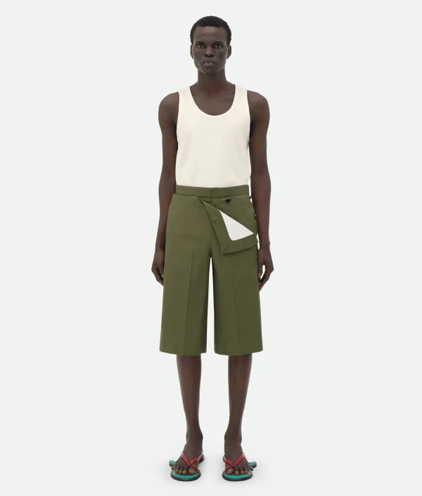Bottega Veneta Compact Cotton Shorts> Trousers And Shorts