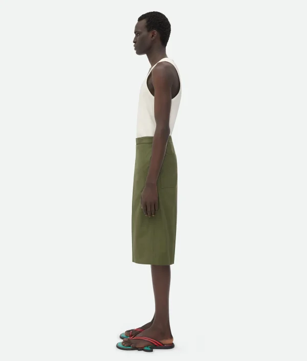 Bottega Veneta Compact Cotton Shorts> Trousers And Shorts