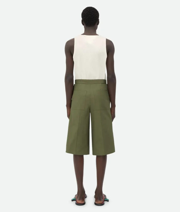 Bottega Veneta Compact Cotton Shorts> Trousers And Shorts