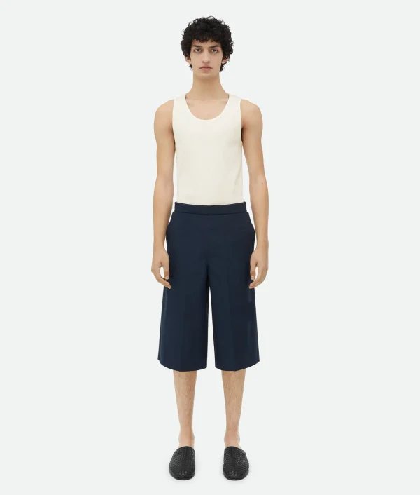 Bottega Veneta Compact Cotton Shorts> Trousers And Shorts