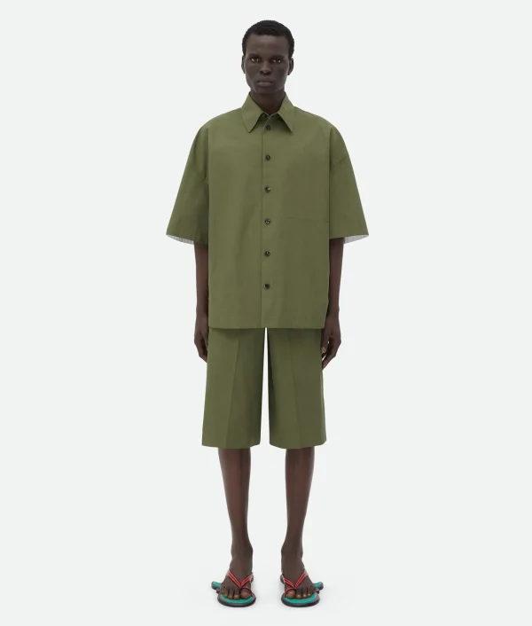 Bottega Veneta Compact Cotton Shorts> Trousers And Shorts