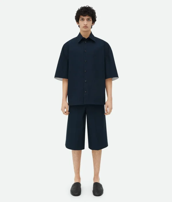 Bottega Veneta Compact Cotton Shorts> Trousers And Shorts