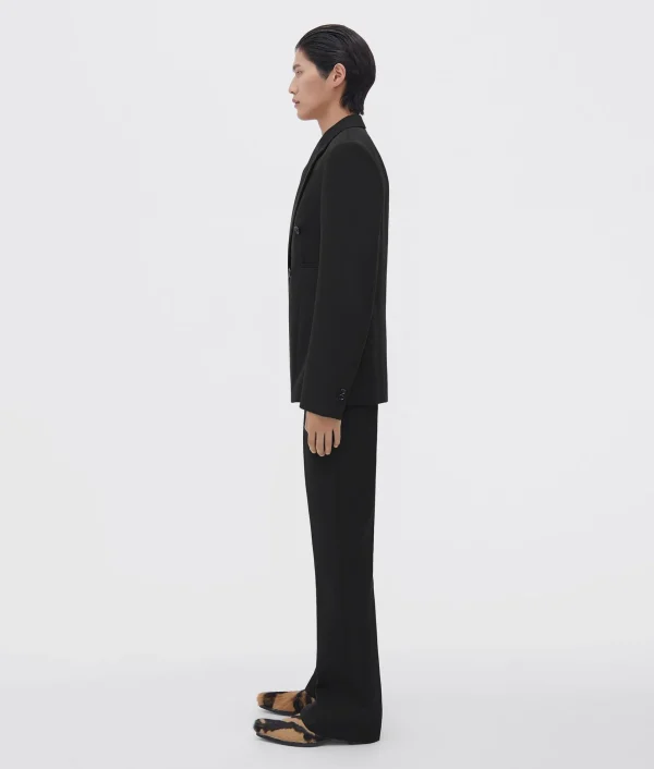 Bottega Veneta Compact Wool And Satin Jacket> Jackets
