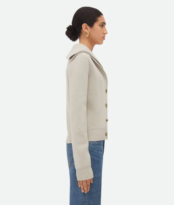 Bottega Veneta Compact Wool Cardigan>Women Knitwear