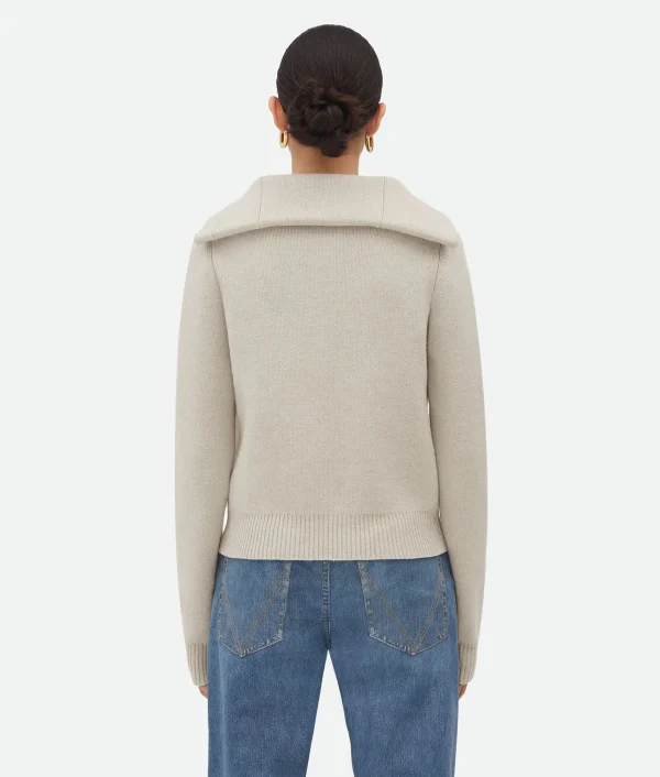 Bottega Veneta Compact Wool Cardigan>Women Knitwear