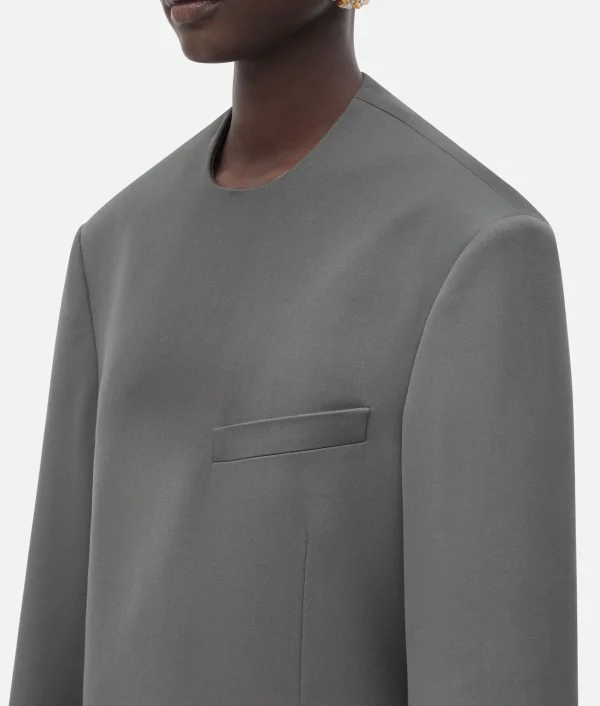 Bottega Veneta Compact Wool Jacket>Women Jackets